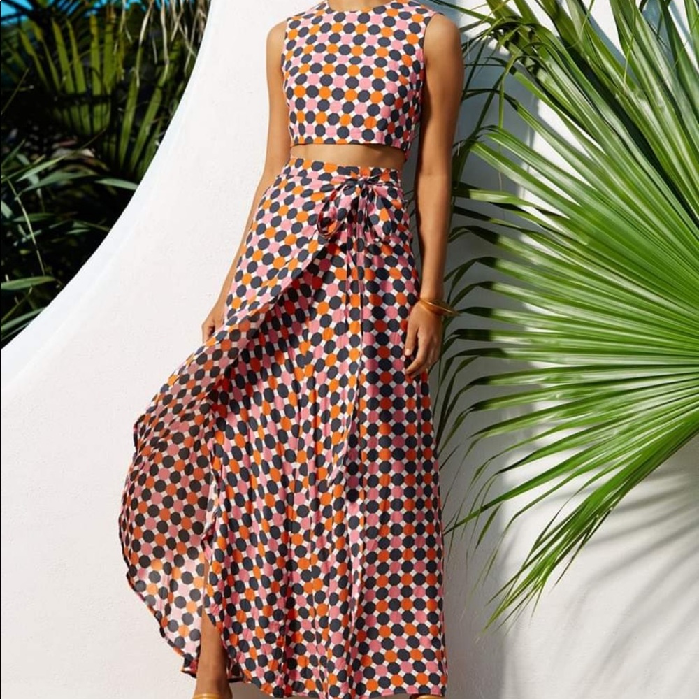 Mister Zimi Set / Wrap Skirt one size / Crop Top US4